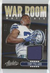 Tony Pollard [Prime] Football Cards 2019 Panini Absolute War Room Materials Prices