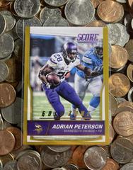 Adrian Peterson [Jumbo Gold Zone] #180 Football Cards 2016 Panini Score Prices