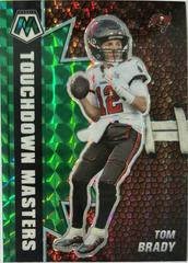 Tom Brady [Green Fluorescent] #TM-12 Football Cards 2021 Panini Mosaic Touchdown Masters Prices