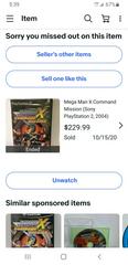 Factory Sealed New Ps2 | Mega Man X Command Mission Playstation 2
