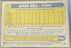 Back | Aaron Nola Baseball Cards 2022 Topps Silver Pack 1987 Chrome Series 2