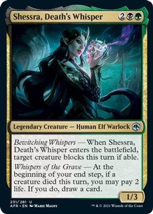 Shessra, Death's Whisper [Foil] Magic Adventures in the Forgotten Realms