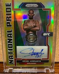 Israel Adesanya [Gold] #NP-IAD Ufc Cards 2022 Panini Chronicles UFC National Pride Signatures Prices