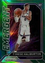 Tyrese Haliburton [Green] #29 Basketball Cards 2020 Panini Prizm Emergent Prices