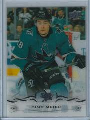 Timo Meier [Clear Cut] Hockey Cards 2018 Upper Deck Prices