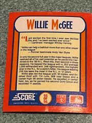 Willie McGee #55 of 56 Baseball Cards 1990 Score the MVP's Prices