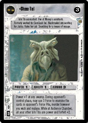 Shasa Tiel [Limited] Star Wars CCG Jabba's Palace