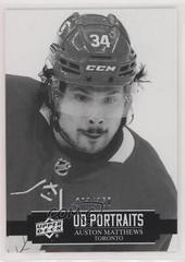 Auston Matthews [Black & White] #P-29 Hockey Cards 2021 Upper Deck UD Portraits Prices