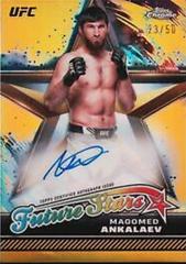 Magomed Ankalaev [Gold Refractor] #FSA-MAN Ufc Cards 2024 Topps Chrome UFC Future Stars Autograph Prices