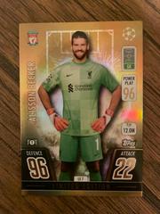Alisson Becker [Gold Limited Edition] Soccer Cards 2021 Topps Match Attax Champions & Europa League Gold Limited Edition Prices