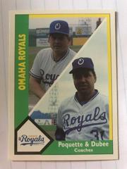 T. Poquette, R. Dubee Baseball Cards 1990 CMC Omaha Royals Prices