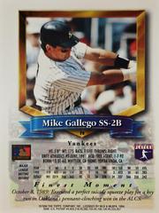Rear | Mike Gallego Baseball Cards 1994 Topps Traded Finest Inserts