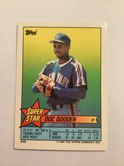 Doc Gooden Baseball Cards 1989 Topps Stickercards Blank Back Prices