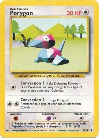 Porygon #39 Pokemon Base Set