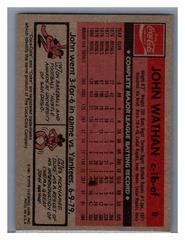 Back | John Wathan Baseball Cards 1981 Coca Cola