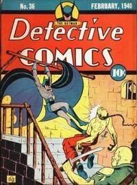 Detective Comics #36 (1940) Comic Books Detective Comics