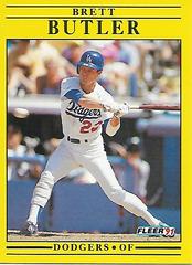 Brett Butler #U-91 Baseball Cards 1991 Fleer Update Prices