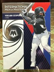 Yoelqui Cespedes Baseball Cards 2021 Panini Mosaic International Men of Mastery Prices