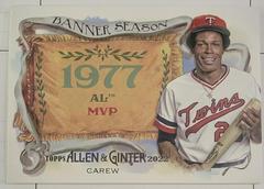 Rod Carew #BS-13 Baseball Cards 2022 Topps Allen & Ginter Banner Seasons Prices