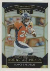 Royce Freeman [Prizm] #RS-14 Football Cards 2018 Panini Select Rookie Selections Prices