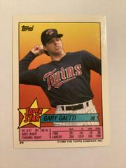 Gary Gaetti Baseball Cards 1989 Topps Stickercards Blank Back Prices