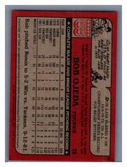 Back | Bob Ojeda Baseball Cards 1982 Coca Cola