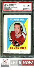 Ed Van Impe Hockey Cards 1970 Topps OPC Sticker Stamps Prices