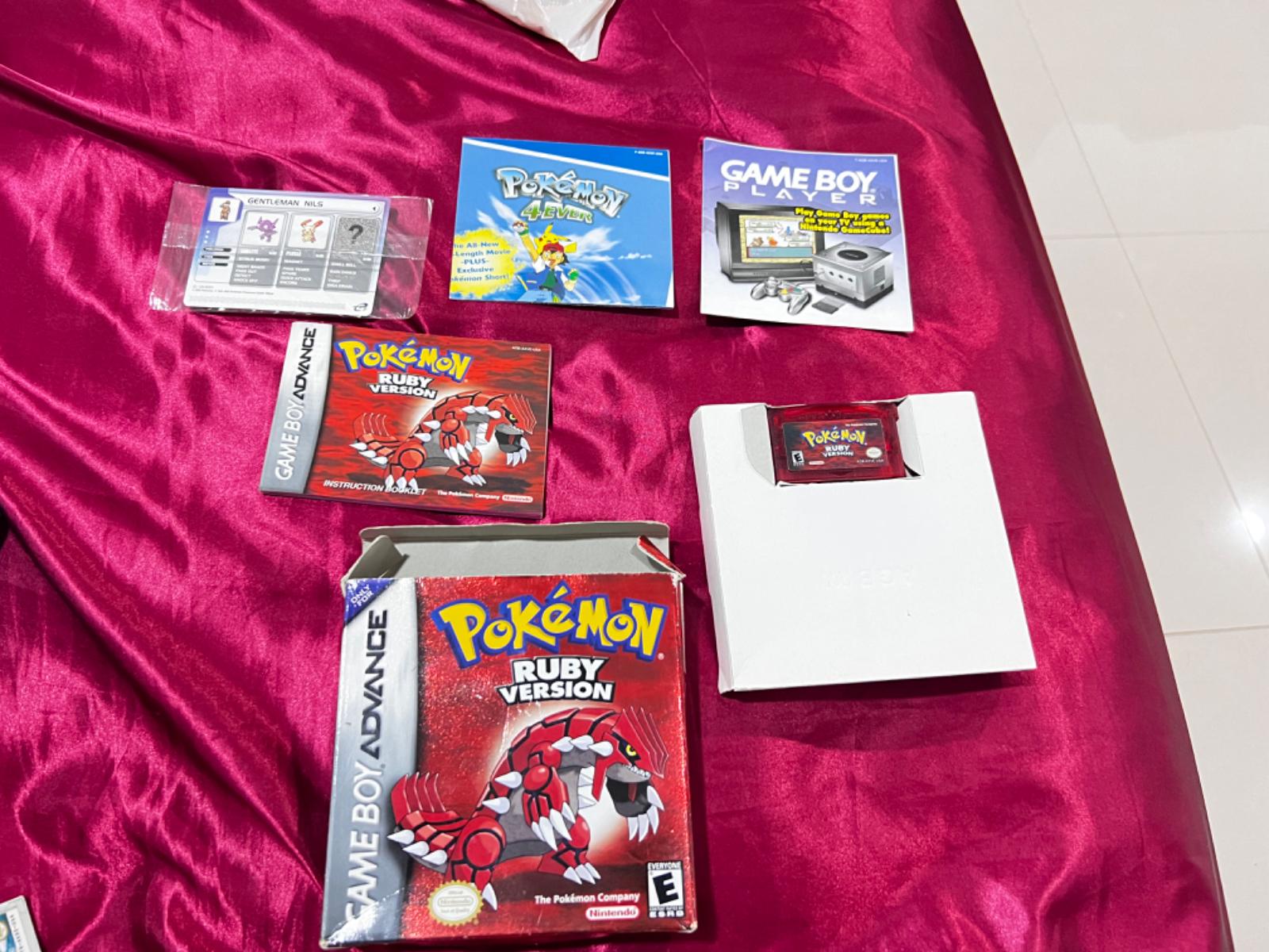 Pokemon Ruby Item, Box, and Manual GameBoy Advance