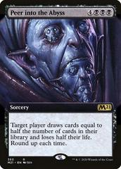 Peer into the Abyss [Extended Art] #360 Magic Core Set 2021 Prices