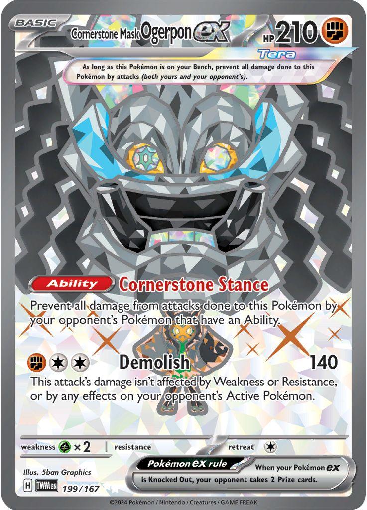 Cornerstone Mask Ogerpon ex #199 Preise | Pokemon Twilight Masquerade ...