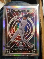 Christian Yelich [Holo] Baseball Cards 2022 Panini Donruss Optic Mythical Prices