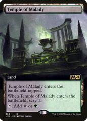 Temple of Malady [Extended Art Foil] Magic Core Set 2021 Prices