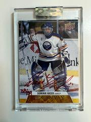 Dominik Hasek [Red Ink] #CS-DH Hockey Cards 2020 Upper Deck Clear Cut Canvas Signatures Prices