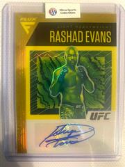 Rashad Evans [Gold] #FA-REV Ufc Cards 2021 Panini Chronicles UFC Flux Auto Prices