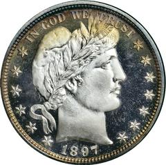 1897 [PROOF] Coins Barber Half Dollar Prices
