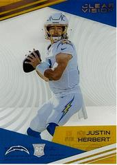 Justin Herbert #CV-3 Football Cards 2020 Panini Chronicles Clear Vision Rookies Prices