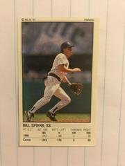 Bill Spiers #162 Baseball Cards 1991 Panini Stickers Prices