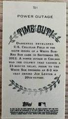 Back | Power Outage Baseball Cards 2022 Topps Allen & Ginter Mini Time Out