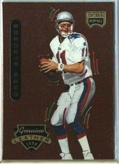 Drew Bledsoe Football Cards 1996 Playoff Contenders Leather Prices