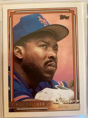 Vincent Coleman [Winner] Baseball Cards 1992 Topps Gold Prices
