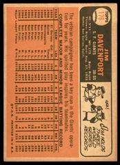 Back | Jim Davenport Baseball Cards 1966 Topps