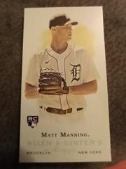 Matt Manning Baseball Cards 2022 Topps Allen & Ginter Mini Rookie Design Variation Prices