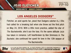 Rear | Jojo Fletcher Baseball Cards 2016 Topps Update First Pitch
