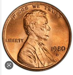 1980 D Coins Lincoln Memorial Penny Prices