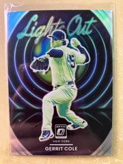 Gerrit Cole [Holo] #LO-13 Baseball Cards 2022 Panini Donruss Optic Lights Out Prices