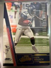 Deion Branch #77 Football Cards 2007 Playoff Absolute Memorabilia Prices