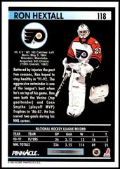 Back | Ron Hextall Hockey Cards 1991 Pinnacle