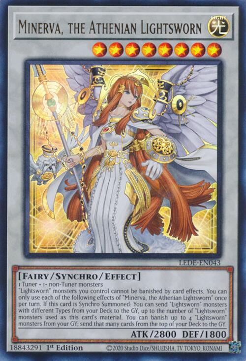 Minerva, the Athenian Lightsworn LEDE-EN043 YuGiOh Legacy of Destruction