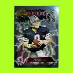Troy Aikman [Refractor] #185 Football Cards 1995 Topps Finest Prices