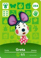 Greta #254 [Animal Crossing Series 3] Amiibo Cards Prices